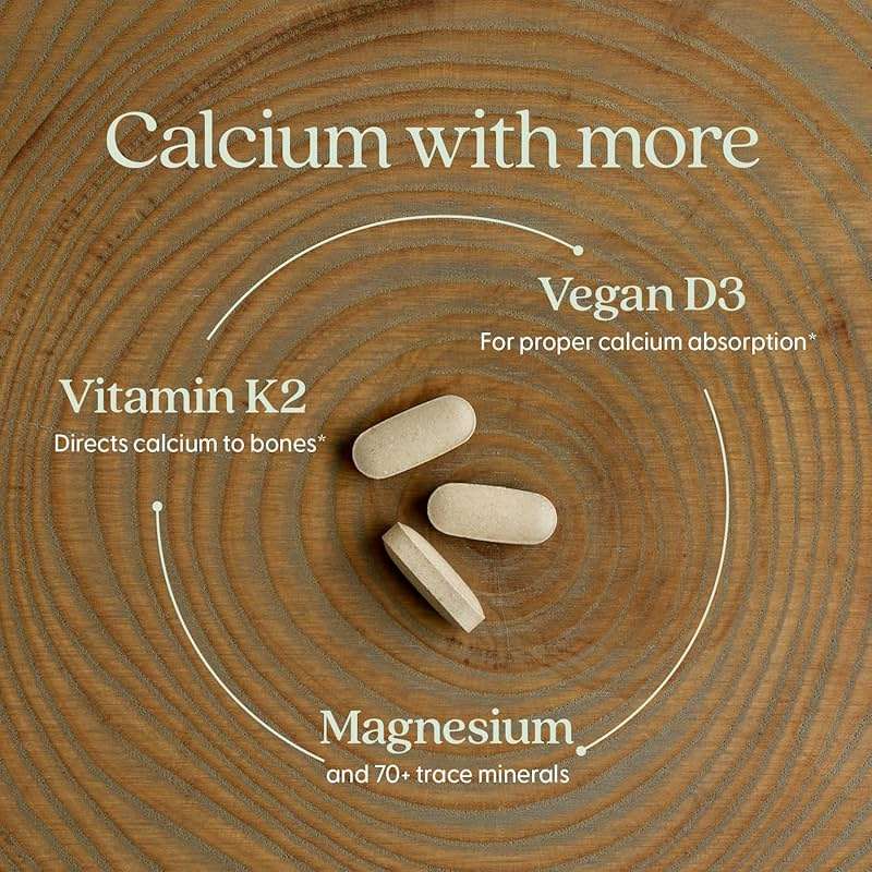 New Chapter Bone Strength Take Care - Bone & Heart Health Supplement - Clinically Studied Plant Calcium from Red Marine Algae - Vegan, Organic, Gluten Free & Kosher - 180 Slim Tablets - Image 4
