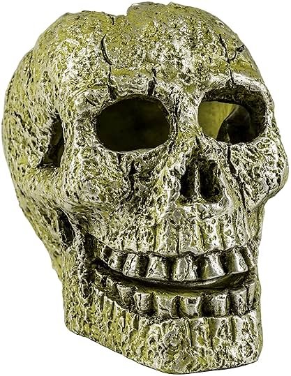 GloFish Skull Ornament, Detailed Aquarium Ornament, Hideaway For Fish - Product Image