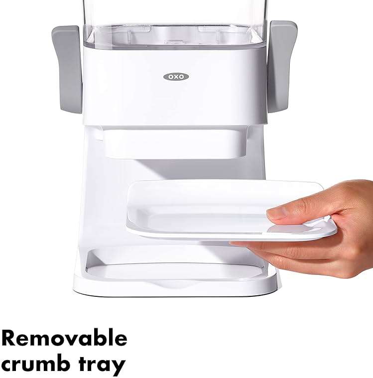 OXO Good Grips Countertop Cereal Dispenser | erfect for cereal, oatmeal, snacks. One-handed dispensing. Airtight dual-seal freshness. Dishwasher safe. 5.5 qt capacity. - Image 6