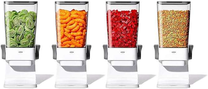 OXO Good Grips Countertop Cereal Dispenser | erfect for cereal, oatmeal, snacks. One-handed dispensing. Airtight dual-seal freshness. Dishwasher safe. 5.5 qt capacity. - Image 10