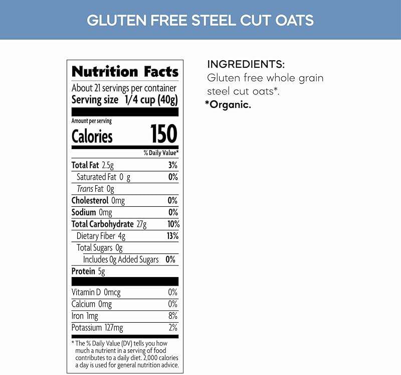 Nature's Path Organic Gluten Free Steel Cut Whole Grain Oats, Non-GMO, 5g Plant Based Protein, Oatmeal Great for Baking, 30 Oz, (Pack of 6) - Image 2