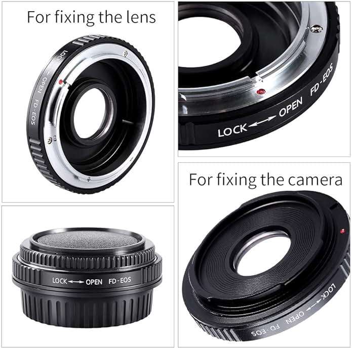 K&F Concept Pro Lens Mount Adapter Compatible for Canon FD FL 35mm SLR Lens to Canon EOS (EF, EF-S) Camera, Compatible with Canon 1D, 1DS, Mark II, III, IV, Digital Rebel T5i, T4i, T3i, T3 - Image 7