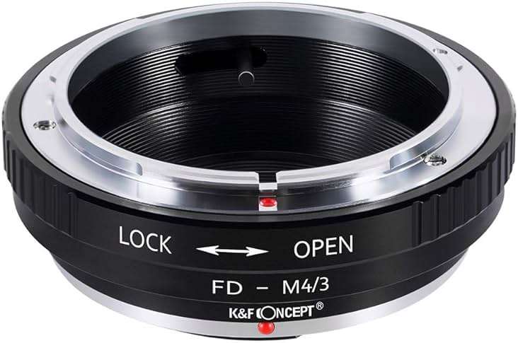 K&F Concept Lens Mount Adapter Ring Compatible with Canon FD Lens to Micro Four Thirds M4/3 Olympus Pen and Panasonic Lumix Cameras - Image 1