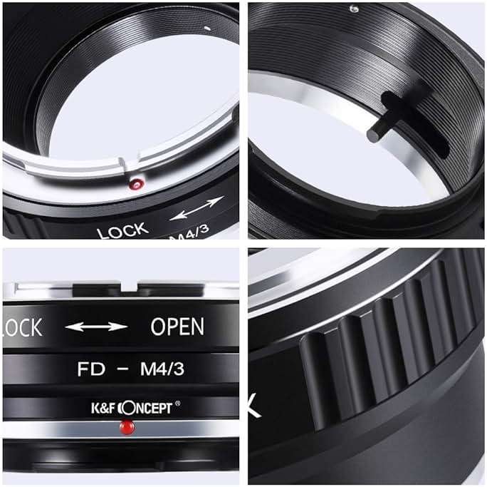 K&F Concept Lens Mount Adapter Ring Compatible with Canon FD Lens to Micro Four Thirds M4/3 Olympus Pen and Panasonic Lumix Cameras - Image 4