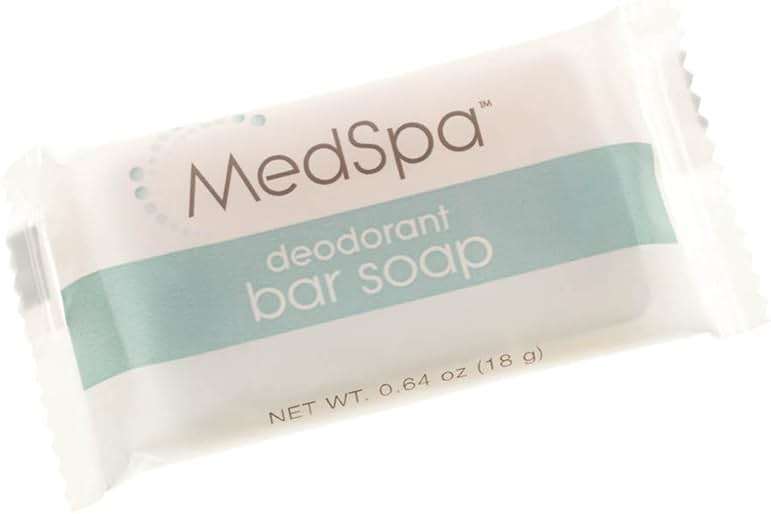 Medline MedSpa Deodorant Bar Soap, 0.64 oz., Hygiene Essential, Pack of 800 - Image 1