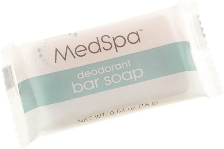 Medline MedSpa Deodorant Bar Soap, 0.64 oz., Hygiene Essential, Pack of 800 - Product Image