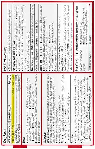 Tylenol Sinus Severe Daytime Caplets, Non-Drowsy, Pain Reliever, Pressure and Nasal Congestion Relief, Fever Reducer, Expectorant, Acetaminophen, Guaifenesin, Phenylephrine HCL, 24 Count - Image 8