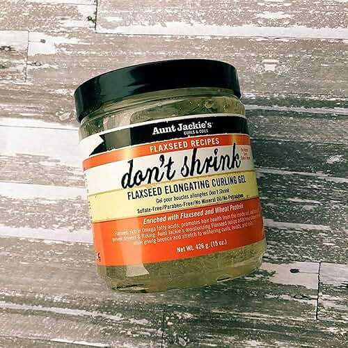 Aunt Jackie's Flaxseed Recipes Don't Shrink Elongating Hair Curling Gel for Natural Curls, Coils and Waves, Helps Prevent Dryness and Flaking, 15 oz - Image 8