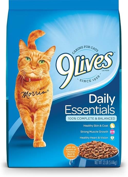 9Lives Daily Essentials Dry Cat Food, 12 Pound Bag - Product Image