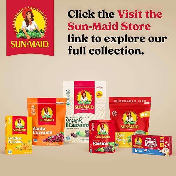 Sun-Maid Organic California Sun-Dried Raisins - 32 oz Resealable Bag - Organic Dried Fruit Snack for Lunches, Snacks, and Natural Sweeteners - Image 5