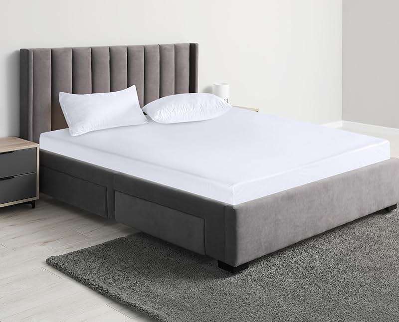Queen Size Mattress Protector Waterproof, Premium 200 GSM Terry Mattress Cover, Soft & Breathable Bed Cover, Fitted Sheet Style Stretchable Deep Pockets 17" by Utopia Bedding (White) - Image 2