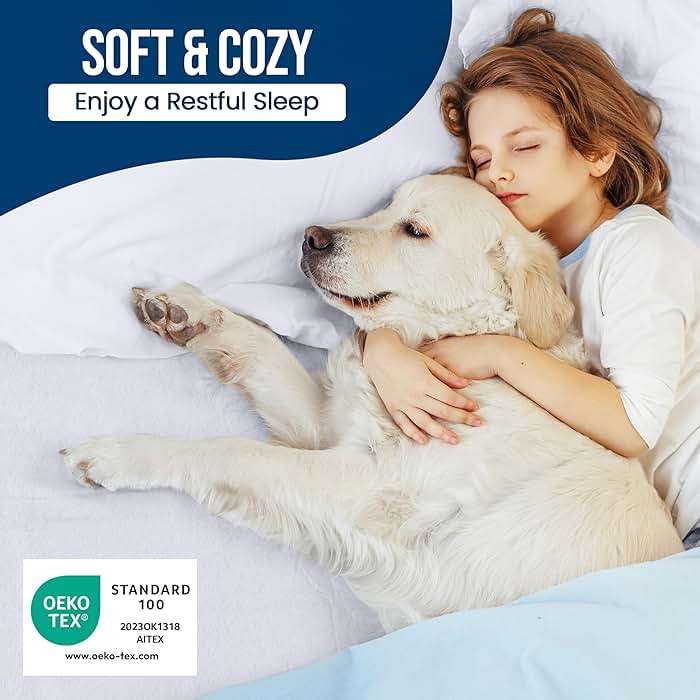 Queen Size Mattress Protector Waterproof, Premium 200 GSM Terry Mattress Cover, Soft & Breathable Bed Cover, Fitted Sheet Style Stretchable Deep Pockets 17" by Utopia Bedding (White) - Image 7
