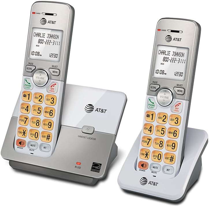 AT&T EL51203 DECT 6.0 2-Handset Cordless Phone with Full-Duplex Speakerphone, Backlit Display & Lighted Keypad, Caller ID/Call Waiting, Intercom, ECO Mode - Image 11