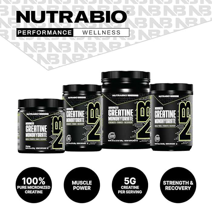 NutraBio Pure Micronized Creatine Monohydrate Powder Supplement, Unflavored, (150 g) - Supports Bulk Muscle Energy, Recovery, and Strength - HPLC Tested Creatine Powder Supplement for Men and Women - Image 8