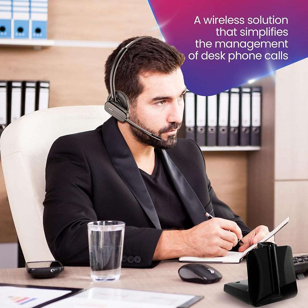 Poly Plantronics CS540 Wireless Bundle with Electronic Remote Answering (EHS) 84693 - Made for Cisco Phones: 6945, 7821, 7841, 7861, 7942G, 7945G, 7962G, 7965G, 7975G, 8841, 8851, 8861 - Image 5