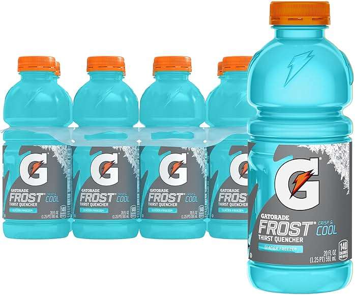 Gatorade Thirst Quencher, Glacier Freeze, 20 Fl Oz (Pack of 8) - Image 1