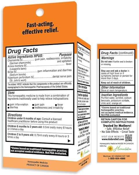 Kids Teething Oral Solution (Orange Flavour) (0.85oz) 25ml - Image 4