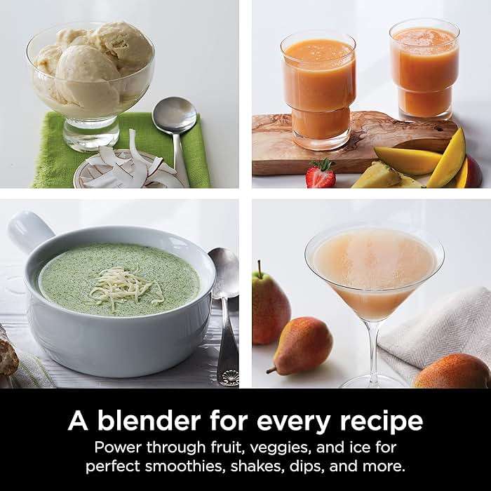 Ninja Professional Blender 1000W, Total Crushing Technology- Smoothies, Ice Crushing & Frozen Fruit, Full-Size Countertop Blender, 72-oz. Pitcher, Black & Grey, BL610 - Image 7