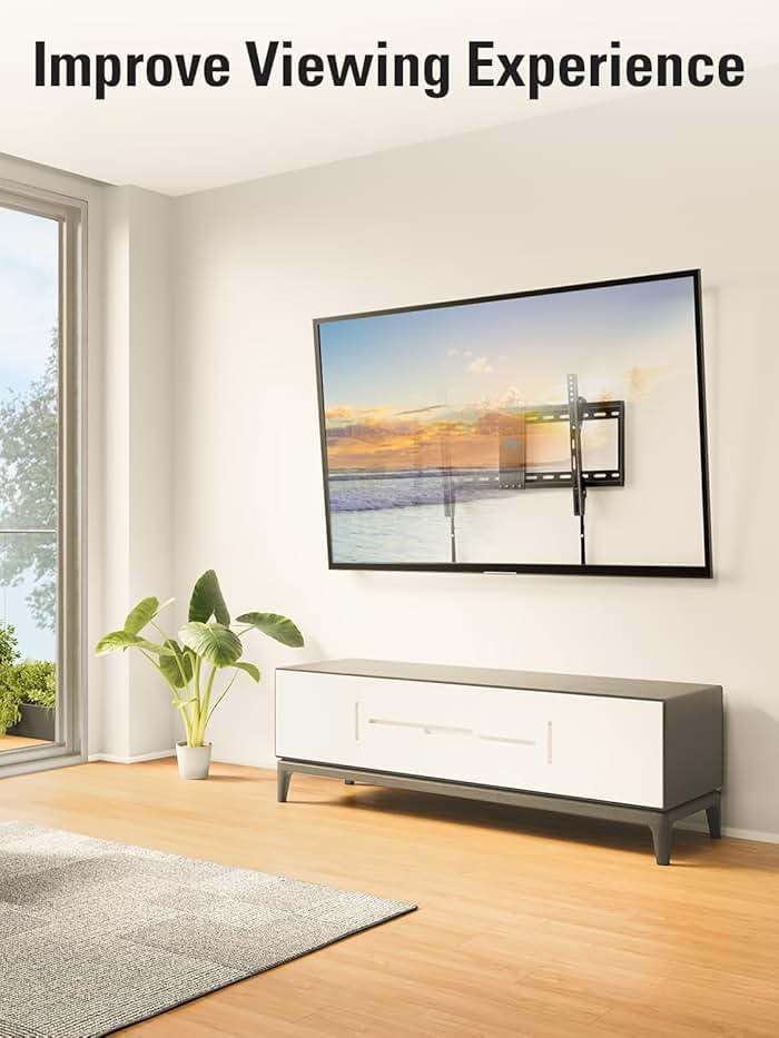 Mounting Dream TV Wall Mount for Most 37-75 Inch TVs, Universal Tilt TV Mount Fit 16", 18", 24" Stud with Loading Capacity 132lbs, Max Vesa 600 x 400mm, Low Profile Flat Wall Mount TV Bracket - Image 9