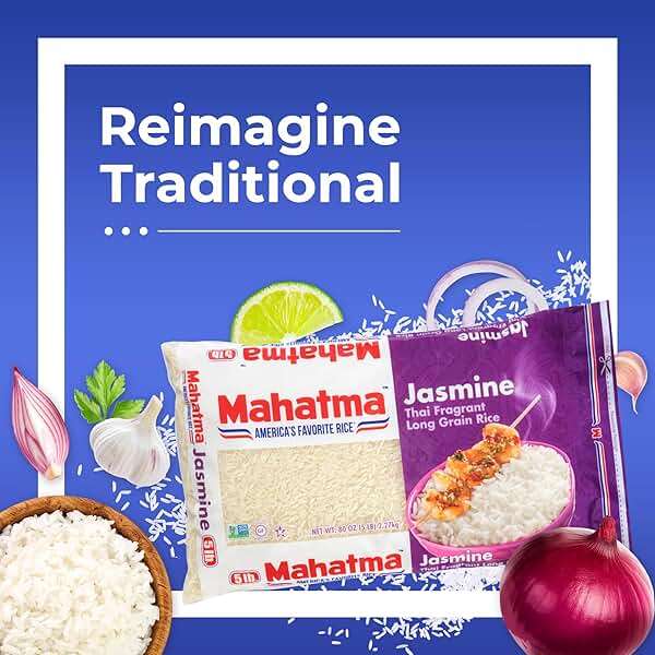 Mahatma Jasmine, 5lb Bag of Rice, Thai, Indian, or Cambodian Fragrant Flavored Rice, Stovetop or Microwave - Image 3