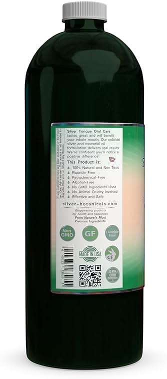 Silver Tongue Oral Care - All Natural Colloidal Silver Mouthwash, 32 fl oz - Image 3