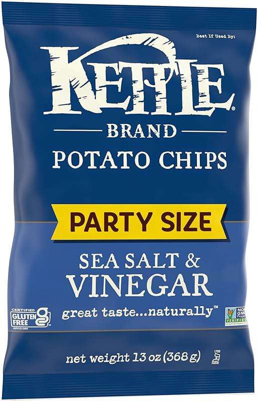 Kettle Brand Potato Chips, Sea Salt & Vinegar Kettle Chips, Party Size, 13 Oz - Image 7