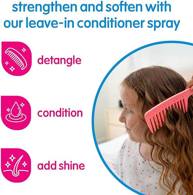 So Cozy Detangler & Leave In Conditioner Spray - Hair Detangler Spray for Kids - Paraben-Free Leave In Hair Conditioner & Detangling Spray for Frizzy Hair (8 fl oz) - Image 2
