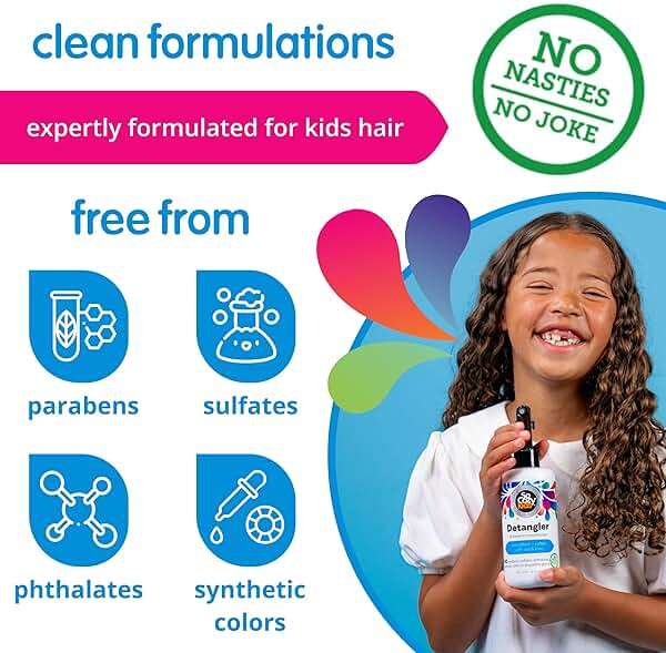 So Cozy Detangler & Leave In Conditioner Spray - Hair Detangler Spray for Kids - Paraben-Free Leave In Hair Conditioner & Detangling Spray for Frizzy Hair (8 fl oz) - Image 5