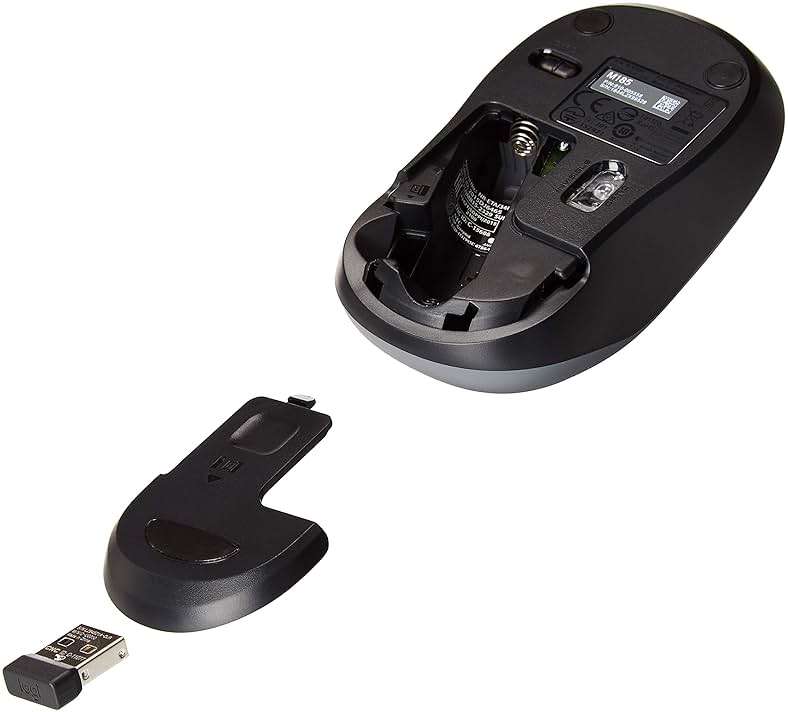 Logitech Wireless Mouse M185 (Swift Grey) - Image 4
