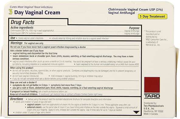 Clotrimazole 3 Day Vaginal Cream 0.74 Oz, 3 dosages - Image 2