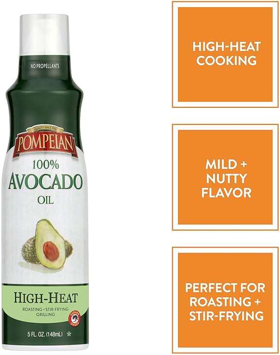 Pompeian 100% Avocado Oil Cooking Spray, Mildly Nutty Flavor, No Propellant, 5 Fl Oz - Image 3