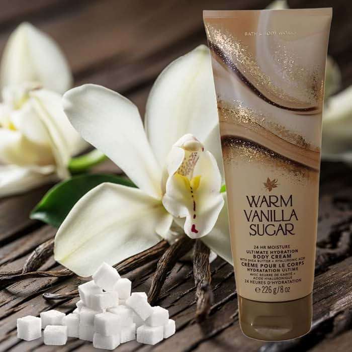 Bath & Body Works Warm Vanilla Sugar Body Cream, Ultimate Hydration Moisturizer with Shea Butter & Hyaluronic Acid for Dry Skin, Sparkling Sugar and Sweet Vanilla Scent, 8 oz - 1 Pack - Image 4