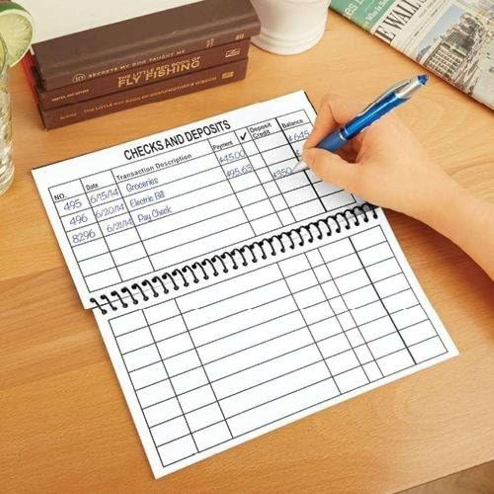 Jumbo Print Check Register Book - Large Print, Easy-to-Read, Spiral Bound, 56 Pages for Personal Accounting, Easy Transaction Reference, 10"L x 5¼"W - Image 6
