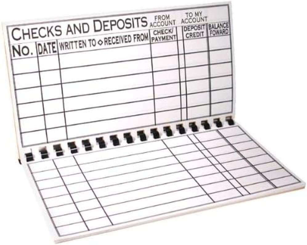 Jumbo Print Check Register Book - Large Print, Easy-to-Read, Spiral Bound, 56 Pages for Personal Accounting, Easy Transaction Reference, 10"L x 5¼"W - Image 7