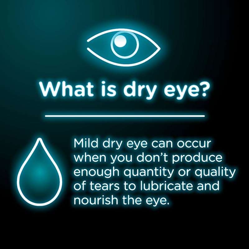 Visine Dry Eye Relief All Day Comfort Lubricant Eye Drops for Up to 10 Hours of Comfort, Dry Eye Drops with Polyethylene Glycol, 0.5 fl. oz - Image 4