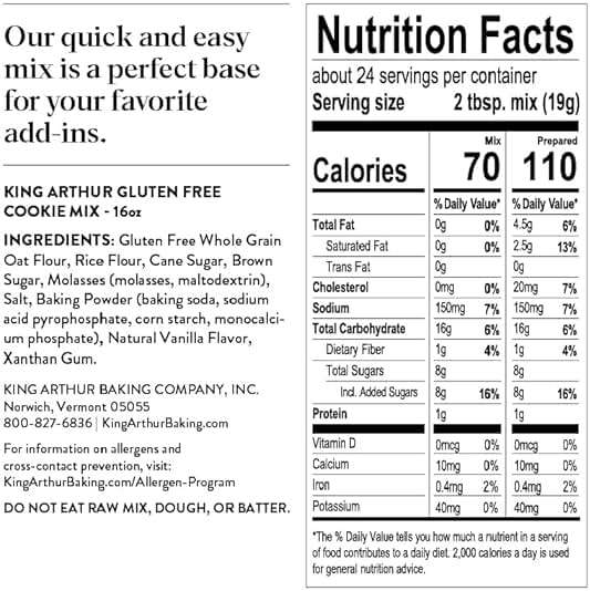 King Arthur Gluten-Free Cookie Mix, Non-GMO Project Verified, Certified Kosher, Non-Dairy, 16 Oz - Image 3