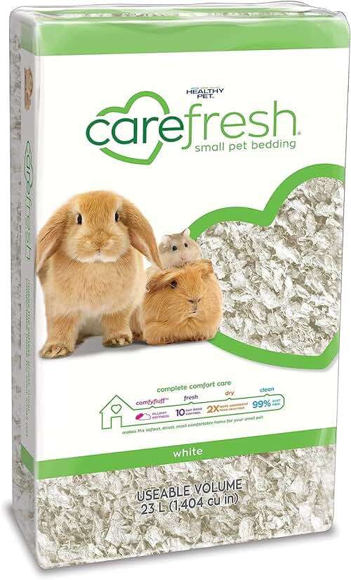 carefresh 99% Dust-Free White Natural Paper Small Pet Bedding with Odor Control, 23 L - Image 1