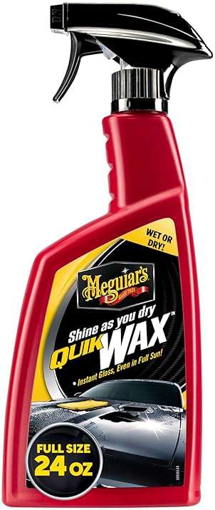 Meguiar’s Quik Wax, Spray Wax, Spray On Car Wax For Protection, Enhances Shine; Use On Exterior Paint And Clear Coat On Cars, Trucks & Suvs; Apply On Wet Or Dry Paint, Even In Direct Sunlight - 24 Oz - Image 1