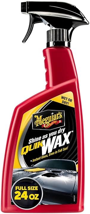 Meguiar’s Quik Wax, Spray Wax, Spray On Car Wax For Protection, Enhances Shine; Use On Exterior Paint And Clear Coat On Cars, Trucks & Suvs; Apply On Wet Or Dry Paint, Even In Direct Sunlight - 24 Oz - Product Image