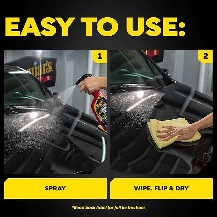 Meguiar’s Quik Wax, Spray Wax, Spray On Car Wax For Protection, Enhances Shine; Use On Exterior Paint And Clear Coat On Cars, Trucks & Suvs; Apply On Wet Or Dry Paint, Even In Direct Sunlight - 24 Oz - Image 6