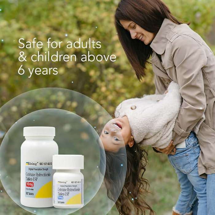 Rising Pharma - Cetirizine HCL 10 mg - Antihistamine Seasonal Allergy Tablets - 100 tablets - Image 9