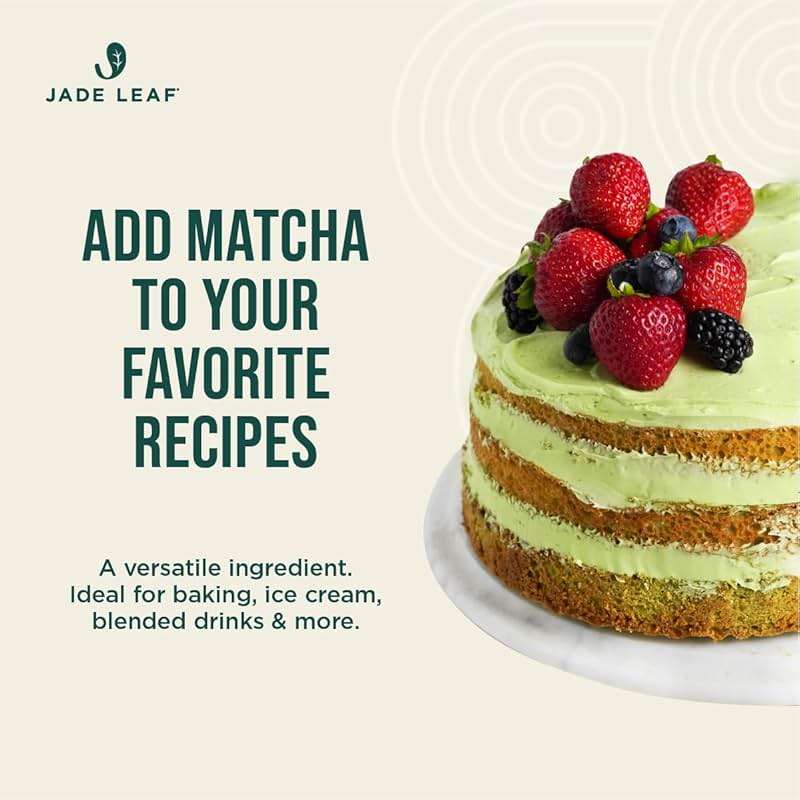 Jade Leaf Matcha Organic Premium Ceremonial Grade Matcha Green Tea Powder - Japanese - Culinary, Ingredient, Ceremonial Barista Teahouse, Latte, Collagen, 1.06 Ounce (Pack of 1), Culinary - Image 6