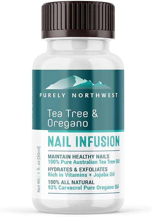 Toenail Fungus Extra Strength Solution-Thick Discolored Nail Repair, Ingrown Nails, Dry Cracked Nails & Cuticles-All Natural with Tea Tree & Oregano Oil: by Purely Northwest USA 1oz - Image 1
