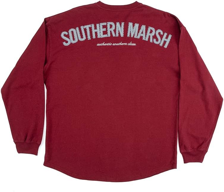 Southern Marsh Women’s Original Rebecca Jersey T-Shirt – Long Sleeve Casual Graphic Tee - Product Image