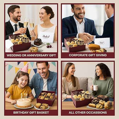 Dulcet Premium Gourmet Gift Basket For All Occassions - Fathers Day Gift Basket for Dad, Birthday Ideas, Thank You, Sympathy, Get Well, Holiday, and More - Personal Note Option Available - Image 4