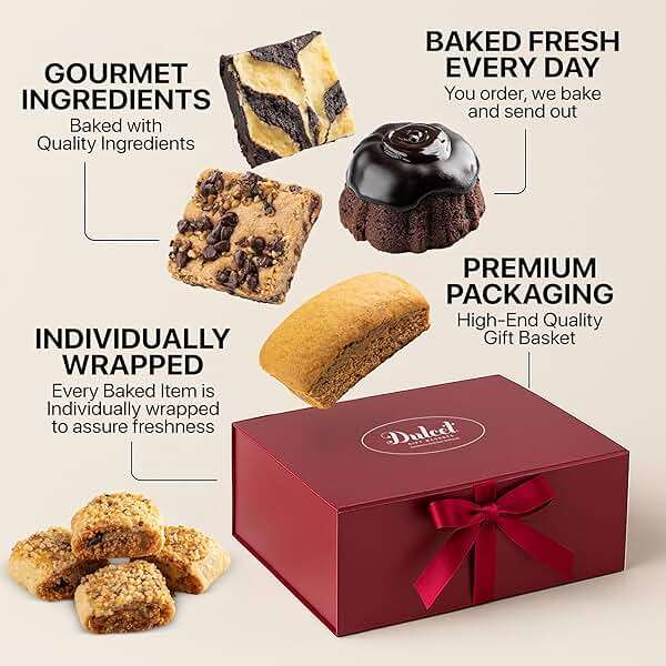 Dulcet Premium Gourmet Gift Basket For All Occassions - Fathers Day Gift Basket for Dad, Birthday Ideas, Thank You, Sympathy, Get Well, Holiday, and More - Personal Note Option Available - Image 5