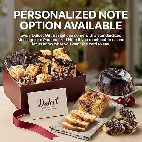 Dulcet Premium Gourmet Gift Basket For All Occassions - Fathers Day Gift Basket for Dad, Birthday Ideas, Thank You, Sympathy, Get Well, Holiday, and More - Personal Note Option Available - Image 6