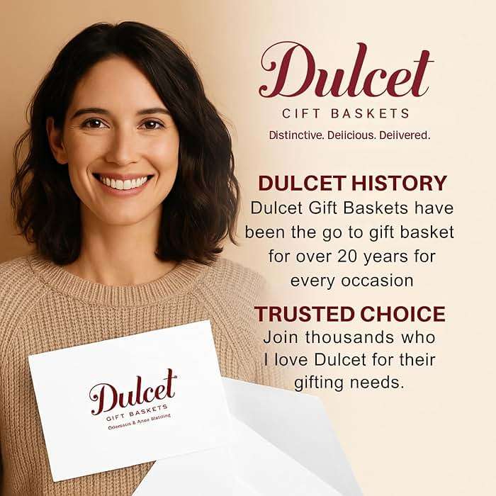 Dulcet Premium Gourmet Gift Basket For All Occassions - Fathers Day Gift Basket for Dad, Birthday Ideas, Thank You, Sympathy, Get Well, Holiday, and More - Personal Note Option Available - Image 8