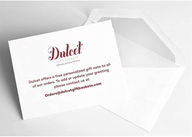 Dulcet Premium Gourmet Gift Basket For All Occassions - Fathers Day Gift Basket for Dad, Birthday Ideas, Thank You, Sympathy, Get Well, Holiday, and More - Personal Note Option Available - Image 9