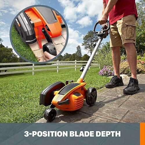 WORX 12 Amp 7.5’’ Electric Lawn Edger & Trencher | Corded, WG896 - Image 5